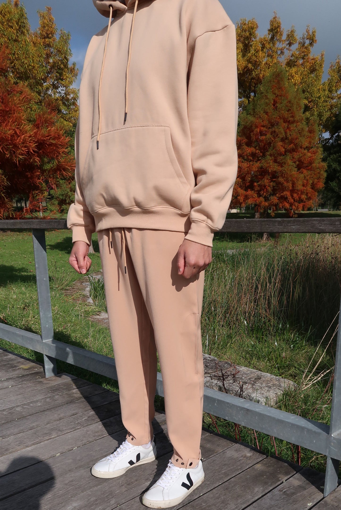 Brushed Hoodie - Beige-4