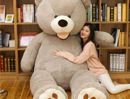 giant teddy bear plush toy soft leather shell- Cheap29