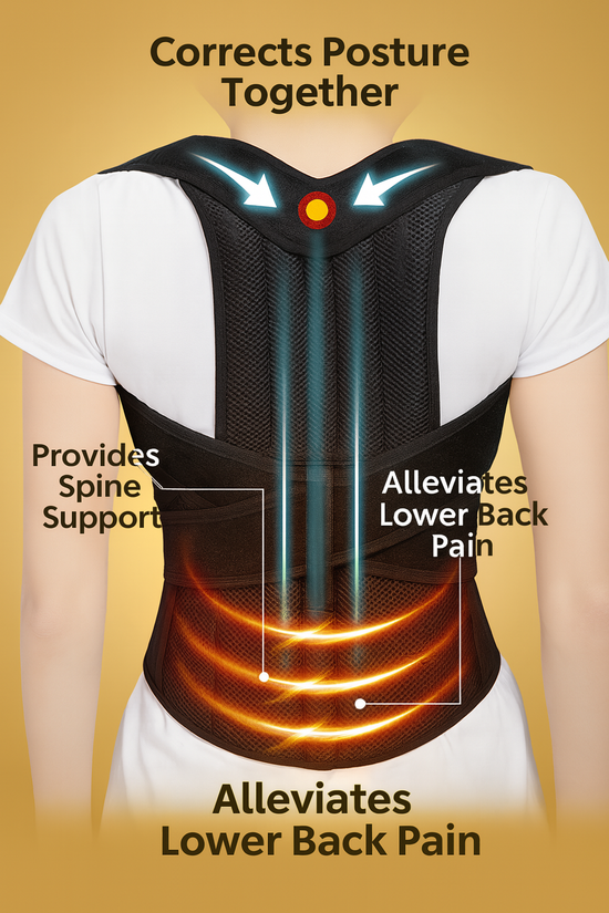 Posture Corrector Brace – Back & Shoulder Support for Better Posture