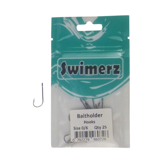 Swimerz 0/6 Baitholder Hook, Qty 25-1