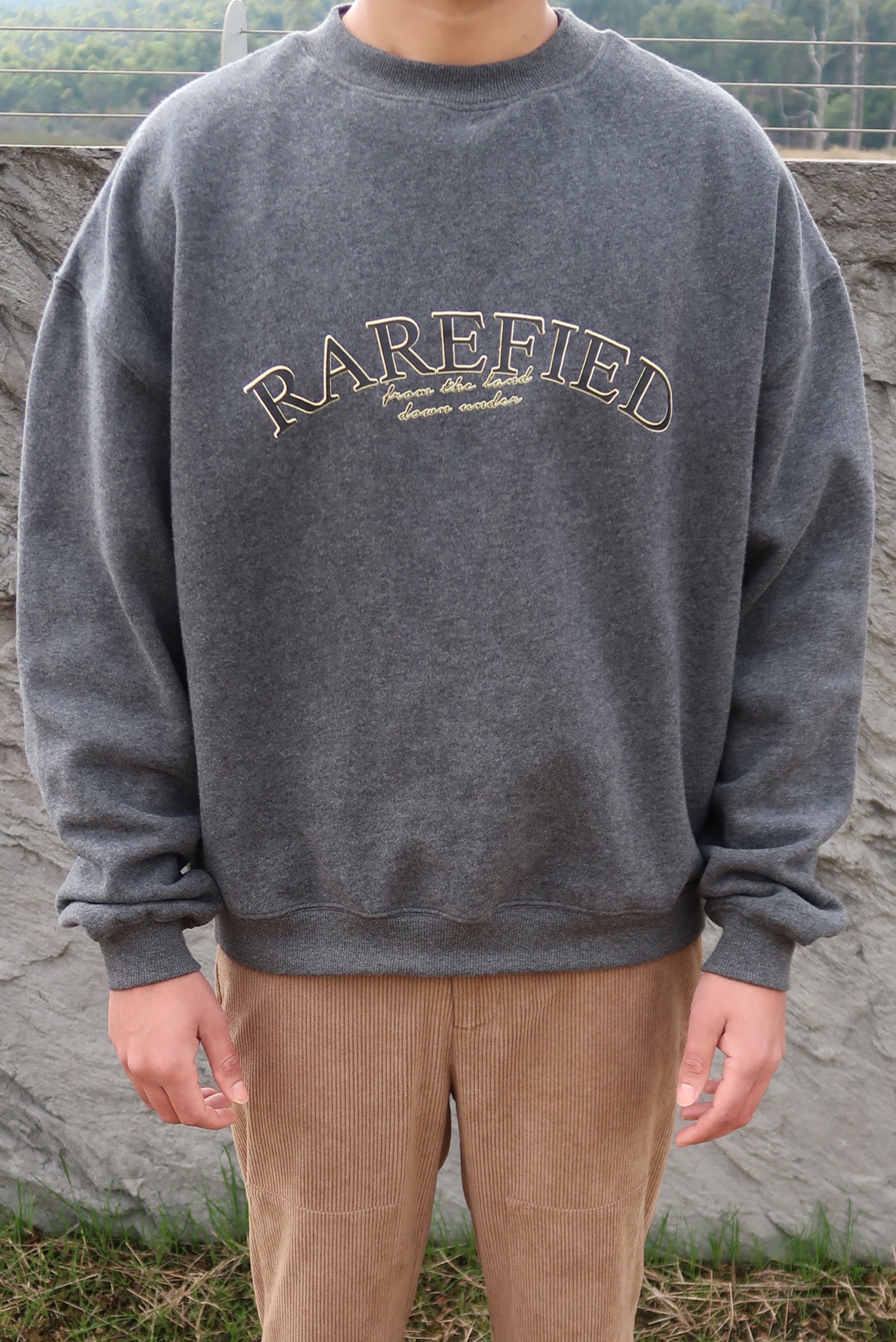Land Down Under Sweatshirt - Charcoal-3