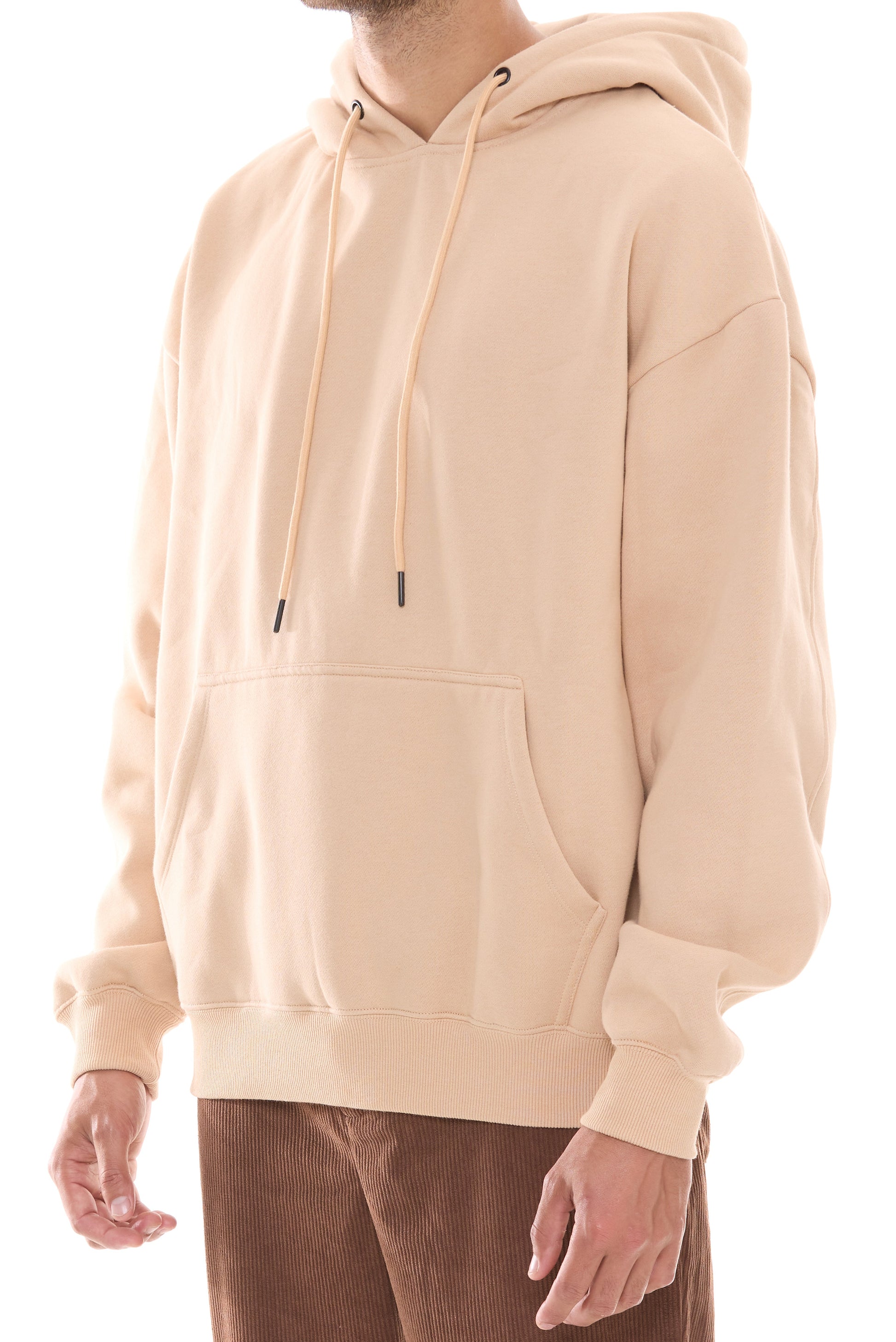 Brushed Hoodie - Beige-2