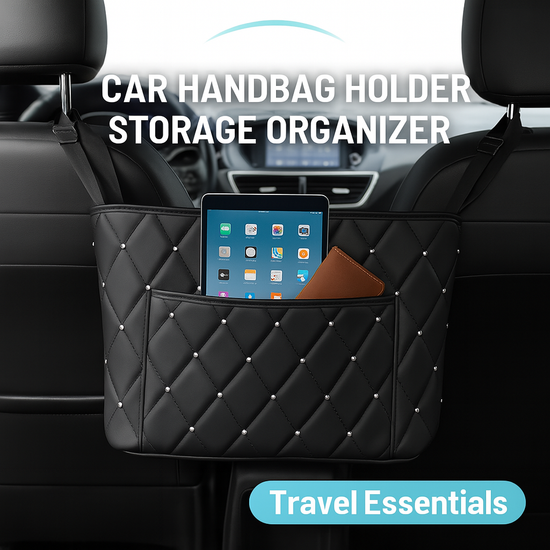 Car Handbag Holder – Front Seat Organizer & Travel Storage Barrier