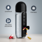 2-in-1 Water Bottle with 7-Day Pill Organizer – Portable, Leakproof & Travel-Friendly