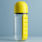 2-in-1 Water Bottle with 7-Day Pill Organizer – Portable, Leakproof & Travel-Friendly