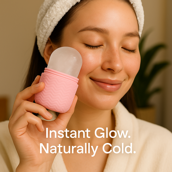 Silicone Facial Ice Roller & Ice Mold – Reduce Puffiness & Tighten Pores