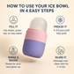 Silicone Facial Ice Roller & Ice Mold – Reduce Puffiness & Tighten Pores