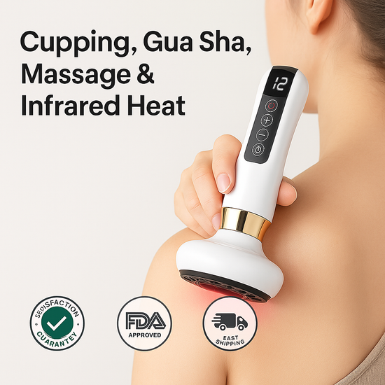 Electric Cupping Therapy Massager – 4-in-1 Suction, Gua Sha & Infrared Relief