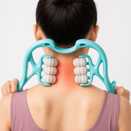 6-Wheel Neck Massager – Manual Pain Relief Roller