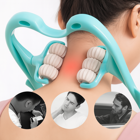 6-Wheel Neck Massager – Manual Pain Relief Roller
