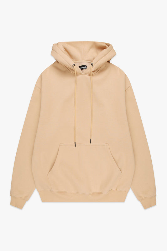 Brushed Hoodie - Beige-0